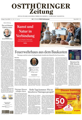 Cover of Ostthuringer Zeitung (Greiz)