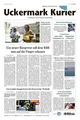 Cover of Prenzlauer Zeitung