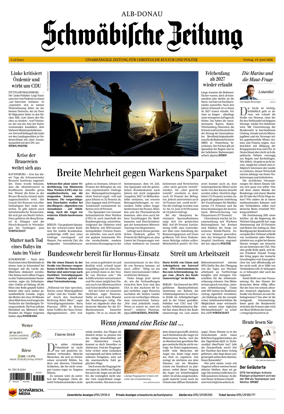 Cover of Schwabische Zeitung (Alb-Donau)