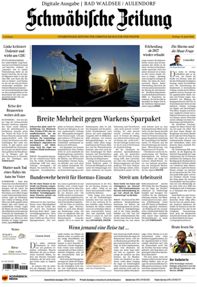 Cover of Schwabische Zeitung (Bad Waldsee / Aulendorf)