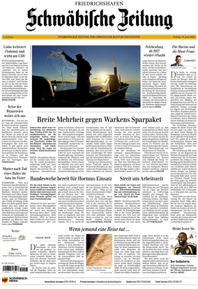 Cover of Schwabische Zeitung (Friedrichshafen)