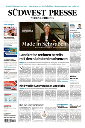 Cover of SUDWEST PRESSE - Neckar-Chronik