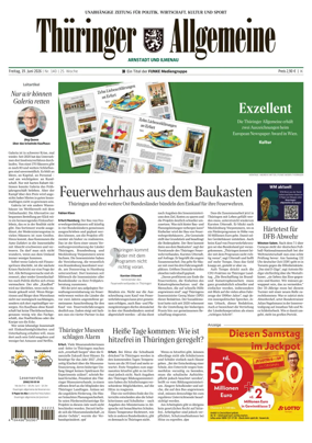 Cover of Thuringer Allgemeine (Arnstadt und Ilmenauz)