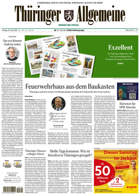 Cover of Thuringer Allgemeine (Weimar)