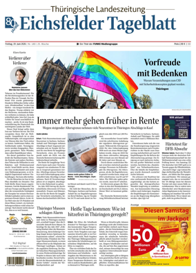 Cover of Thuringische Landeszeitung (Eichsfeld)