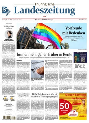 Cover of Thuringische Landeszeitung (Gera)