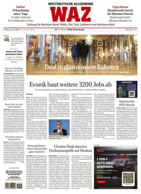 Cover of Westdeutsche Allgemeine Zeitung (Bochum)