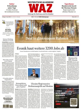 Cover of Westdeutsche Allgemeine Zeitung (Bottrop)