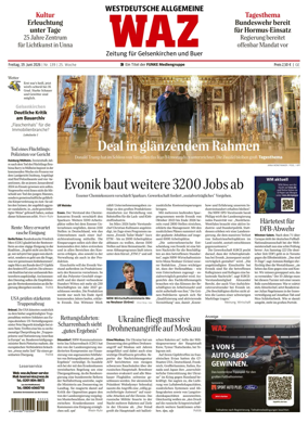Cover of Westdeutsche Allgemeine Zeitung (Gelsenkirchen)