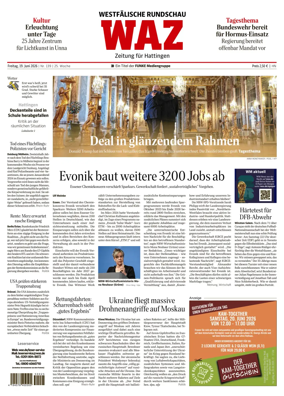 Cover of Westdeutsche Allgemeine Zeitung (Hattingen)