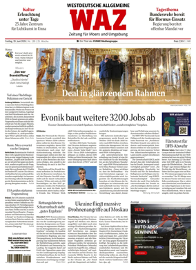 Cover of Westdeutsche Allgemeine Zeitung (Moers)