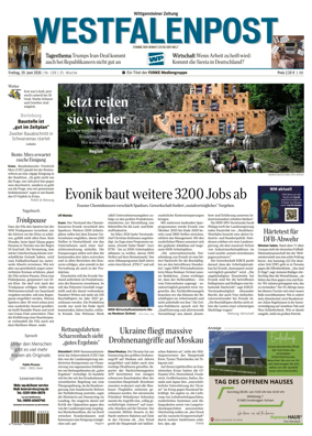 Cover of Westfalenpost (Bad Berleburg Wittgenstein)