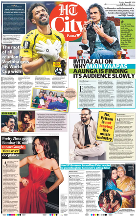 Cover of Hindustan Times (Patna) - Live