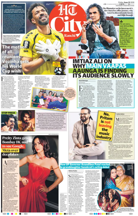 Cover of Hindustan Times (Ranchi) - Live