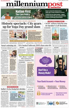 Cover of Millennium Post (Kolkata)