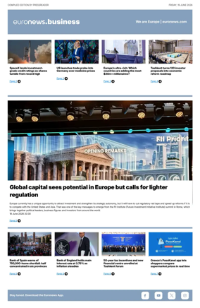 Cover of Euronews Business