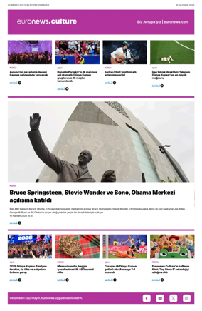 Cover of Euronews Culture and Sport (Turkish) Compiled Edition