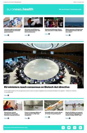 Cover of Euronews Health (English) Compiled Edition