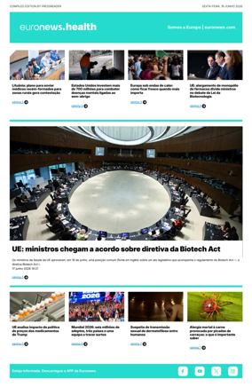 Cover of Euronews Health (Portuguese)