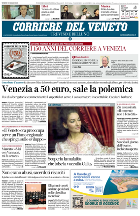 Cover of Corriere del Veneto (Treviso e Belluno)