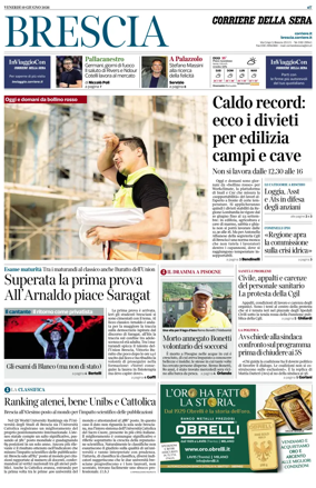 Cover of Corriere della Sera (Brescia)