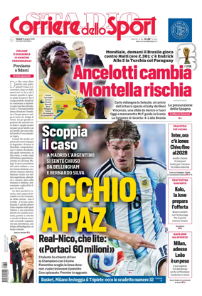 Cover of Corriere dello Sport (Nazionale)