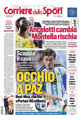 Cover of Corriere dello Sport
