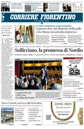 Cover of Corriere Fiorentino