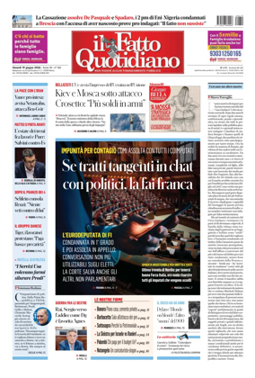Cover of Il Fatto Quotidiano