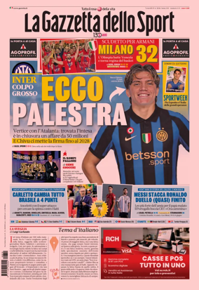 Cover of La Gazzetta dello Sport - Milano