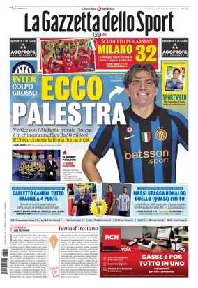 Cover of La Gazzetta dello Sport - Roma