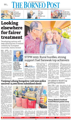 Cover of The Borneo Post (Sarawak)