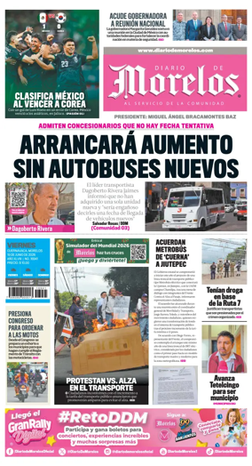 Cover of Diario de Morelos