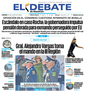 Cover of El Debate de Mazatlan