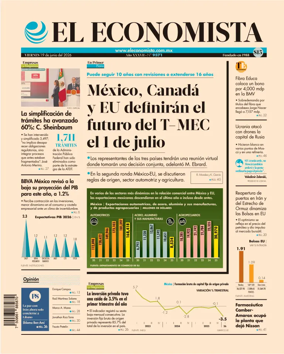 Cover of El Economista (Mexico)