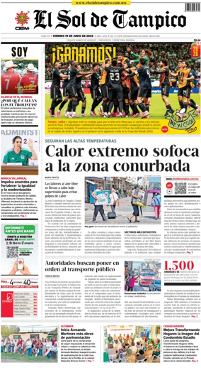 Cover of El Sol de Tampico