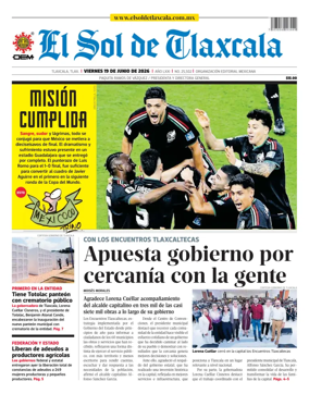 Cover of El Sol de Tlaxcala