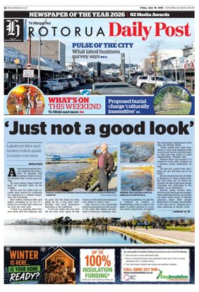 Cover of Rotorua Daily Post