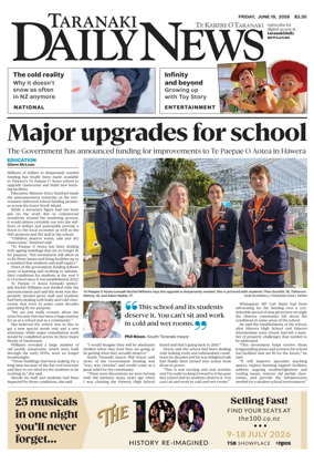 Cover of Taranaki Daily News