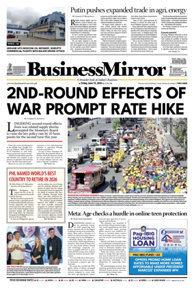 Cover of BusinessMirror