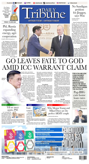 Cover of Daily Tribune (Philippines)
