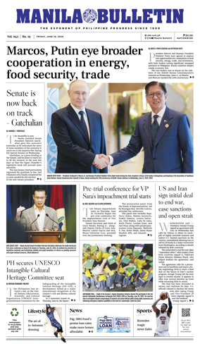 Cover of Manila Bulletin
