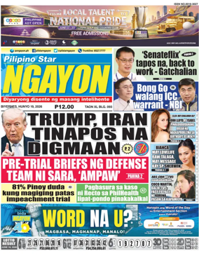 Cover of Pilipino Star Ngayon