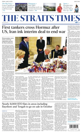 Cover of The Straits Times