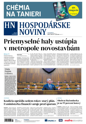 Cover of Hospodarske noviny