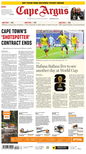 Cover of Cape Argus (PM Edition)