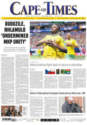 Cover of Cape Times