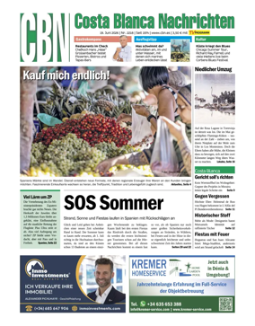 Cover of Costa Blanca Nachrichten
