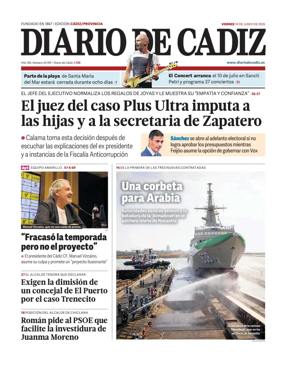 Cover of Diario de Cadiz