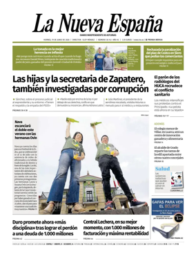Cover of La Nueva Espana (Occidente)